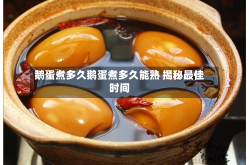 鹅蛋煮多久鹅蛋煮多久能熟 揭秘最佳时间
