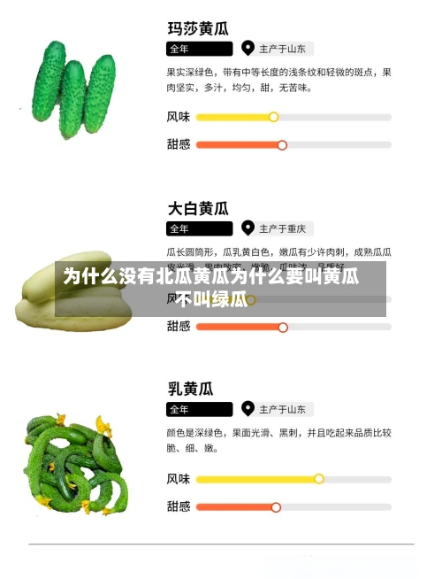 为什么没有北瓜黄瓜为什么要叫黄瓜不叫绿瓜