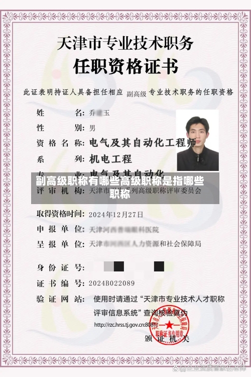 副高级职称有哪些高级职称是指哪些职称